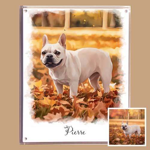 Click to Enlarge Watercolor in an acrylic frame