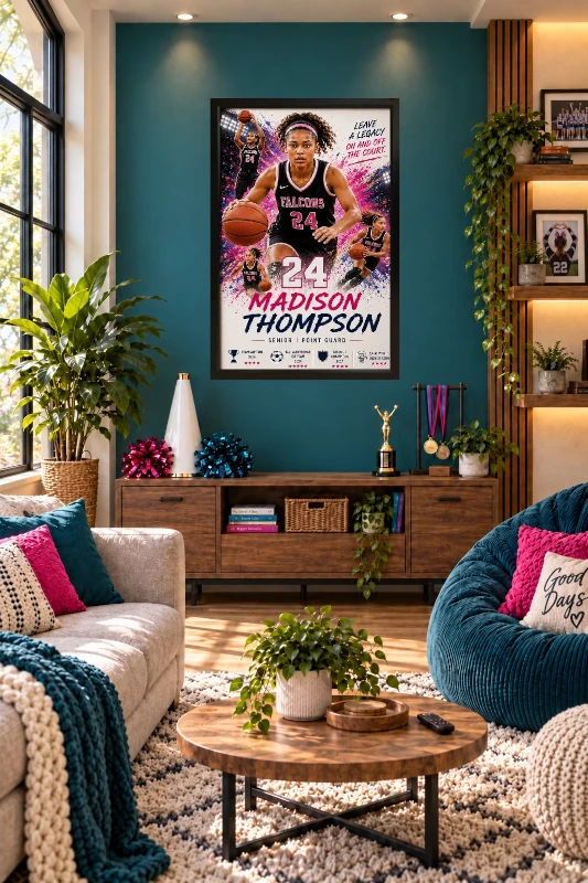 Basketball den display