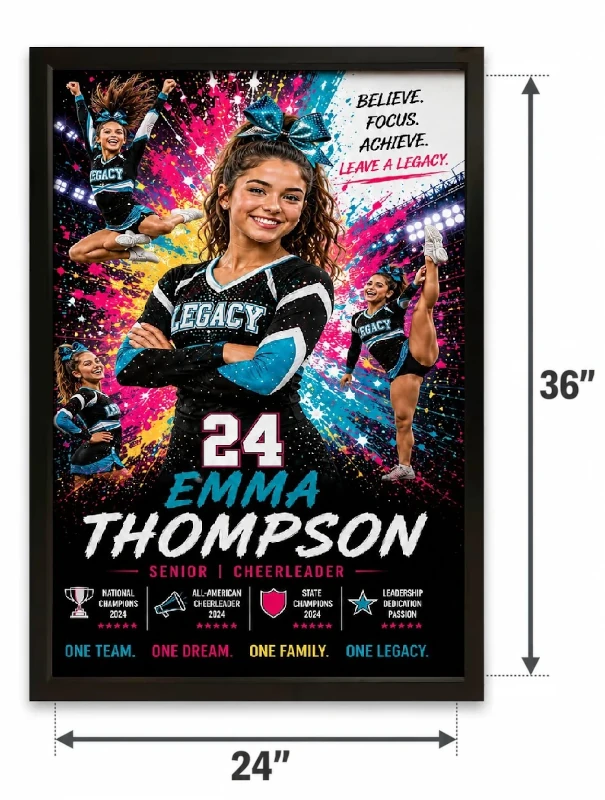 Cheerleader size comparison