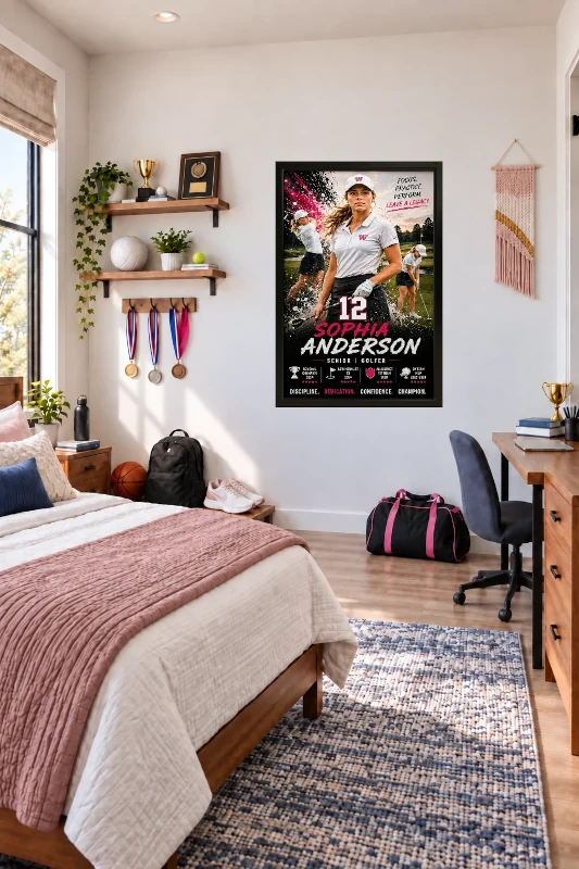 Golf bedroom display