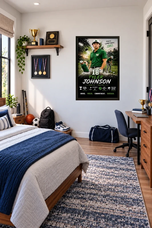 Golf bedroom display