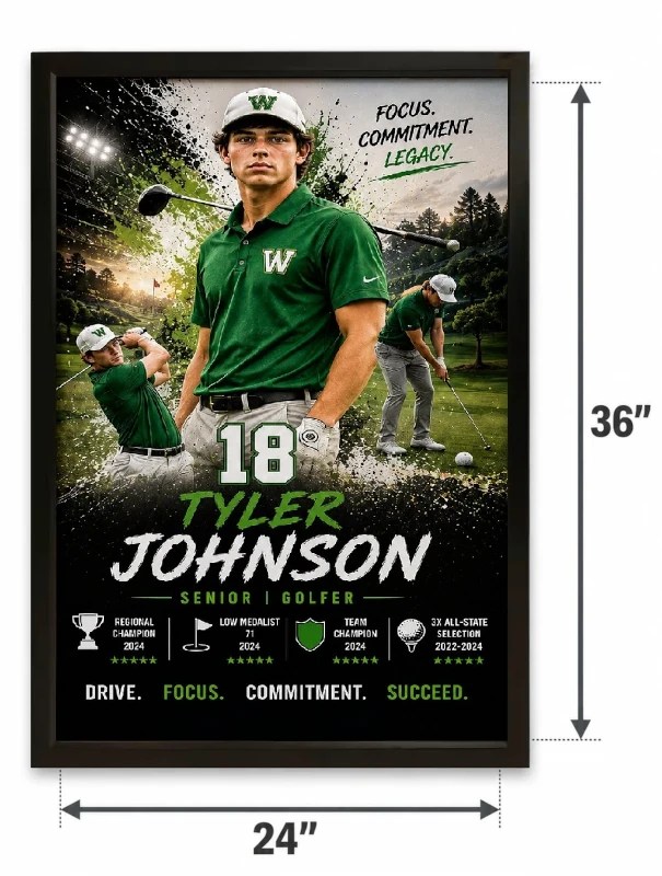 Golf size comparison