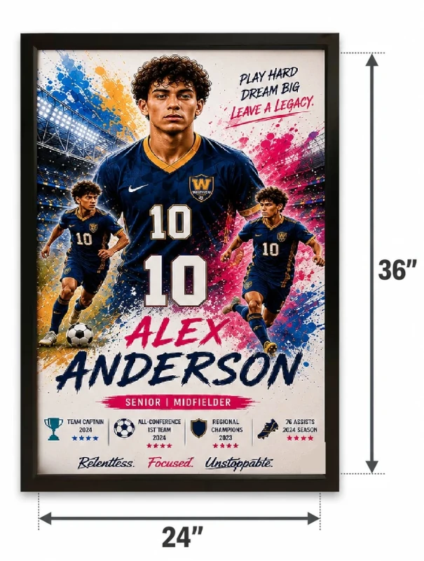 Soccer size comparison
