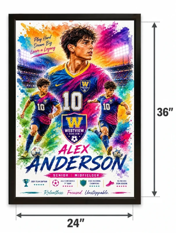 Soccer size comparison