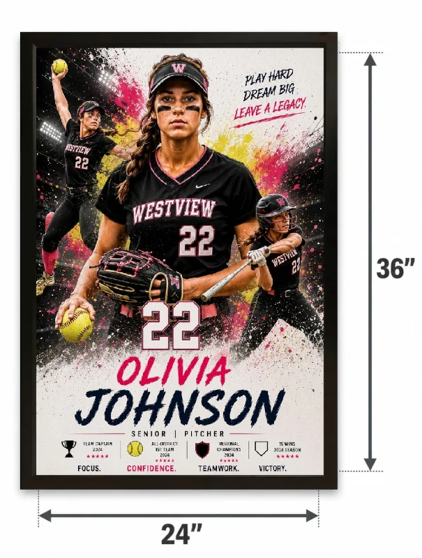 Softball size comparison