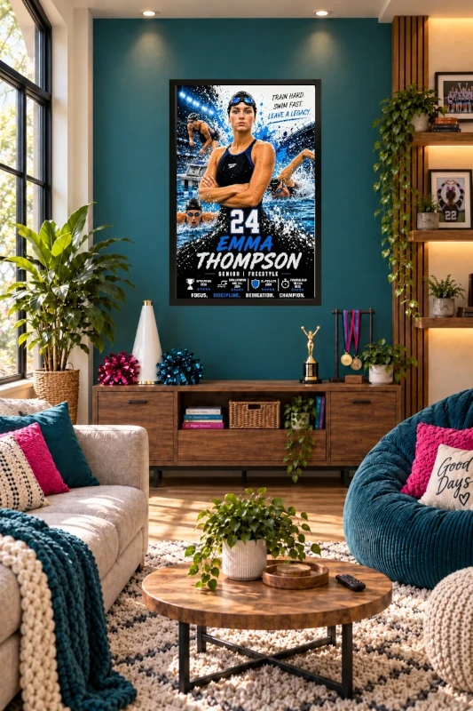Swimming den display