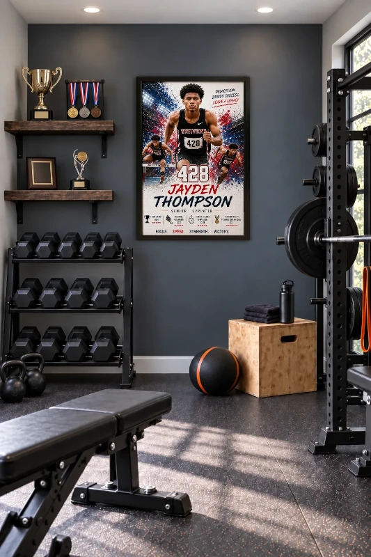 Track and Field gym display