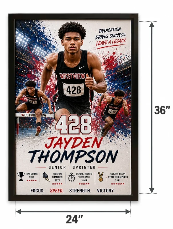 Track and Field size comparison